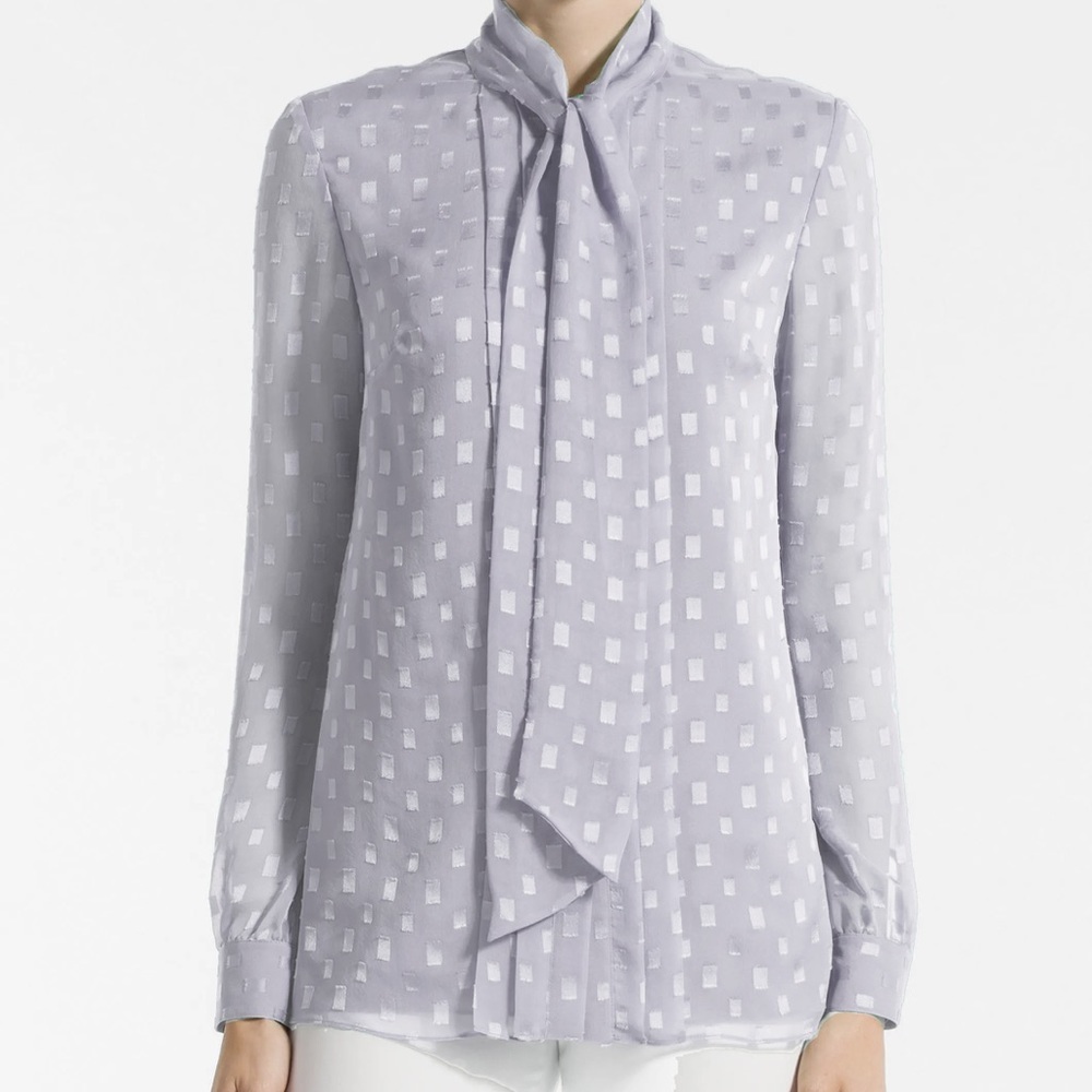 St John Knits silk blouse